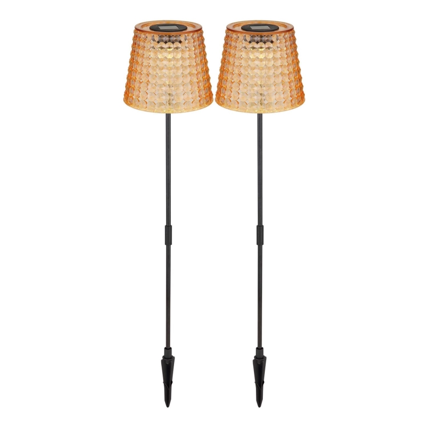 Globo - SET 2x LED-Solarleuchte LED/0,06W/3V IP44 40 mAh orange