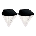 Globo - SET 2x LED-Solarwandleuchte LED/0,5W/3V IP44 600 mAh