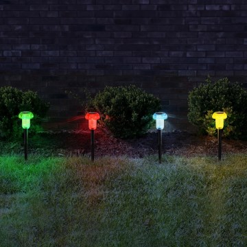 Globo - SET 4x LED-RGB-Solarleuchte LED/0,05W/3V IP44