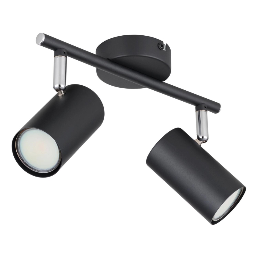 Globo - Strahler 2xGU10/25W/230V schwarz