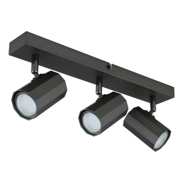Globo - Strahler 3xGU10/25W/230V schwarz