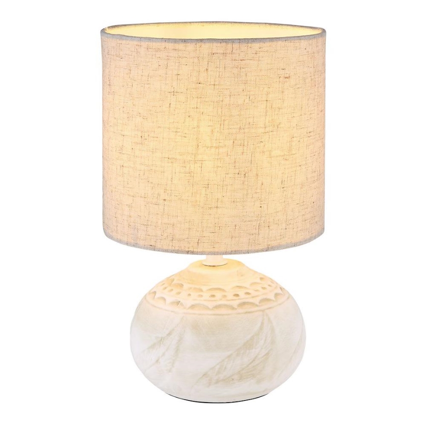 Globo - Tischlampe 1xE14/40W/230V beige/Keramik