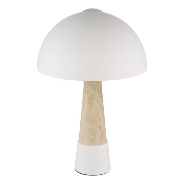 Globo - Tischlampe 1xE27ILLU/40W/230V beige