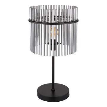 Globo - Tischleuchte 1xE27/60W/230V Ø 30 cm schwarz