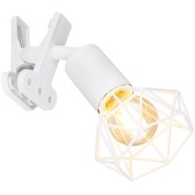 Globo - Wandlampe mit Klemme 1xE14/40W/230V weiß