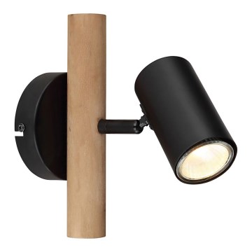 Globo - Wandleuchte Spot 1xGU10/5W/230V Holz/Metall
