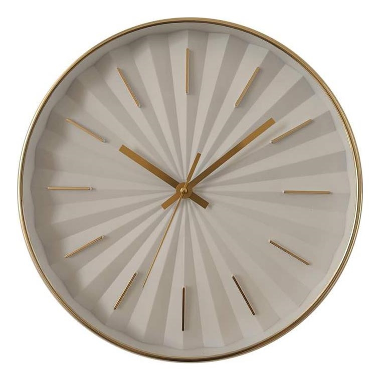 Globo - Wanduhr Ø 30,5 cm 1x AA weiß