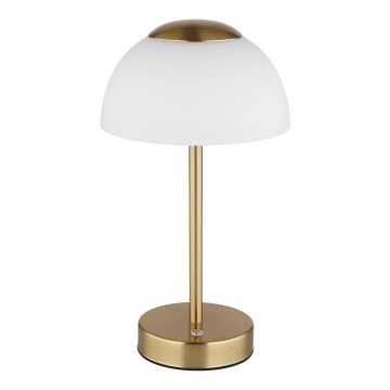 Globo - Wiederaufladbare, dimmbare LED-Tischlampe LED/2,5W/5V 1800 mAh 2700K/4000K/6500K Messing