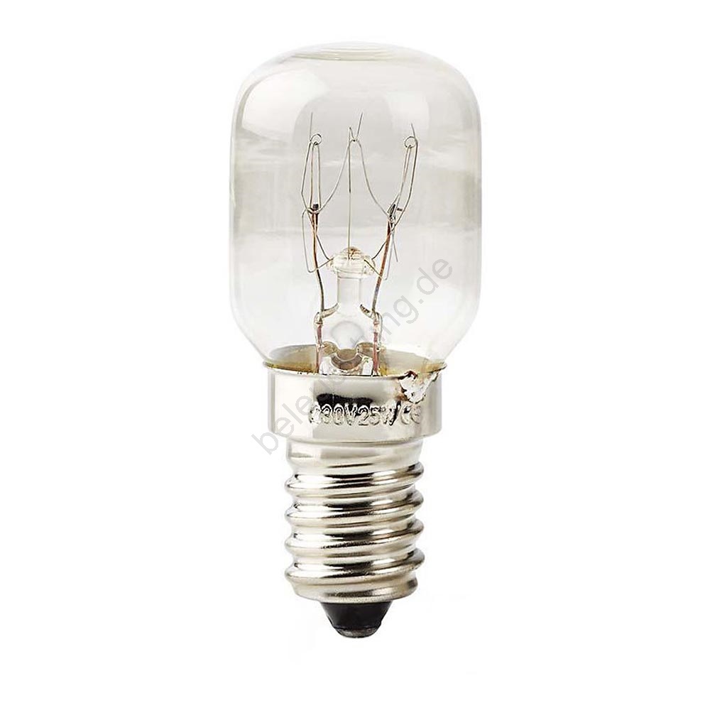 Nedis FFBUE1425W1 - Glühbirne für Kühlschrank T25 E14/25W/230V 3000K | Beleuchtung.de