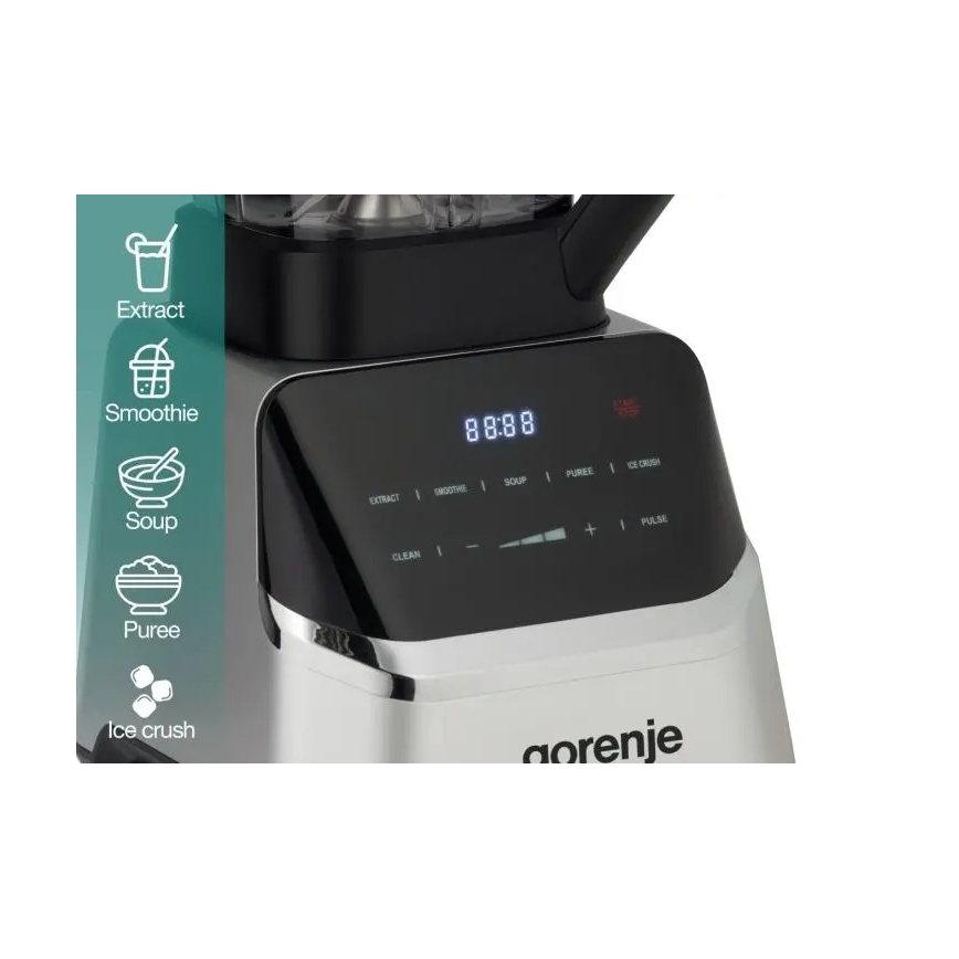 GORENJE BP1500DE - Standmixer 2 l 1500W/230V Edelstahl/Schwarz