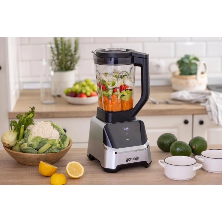 GORENJE BP1500DE - Standmixer 2 l 1500W/230V Edelstahl/Schwarz
