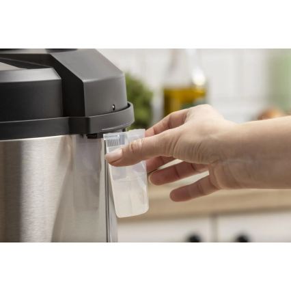 GORENJE GMC6SBK - Multifunktionaler elektrischer Kochtopf 6 l, 8-in-1, 1000 W/230 V, Edelstahl