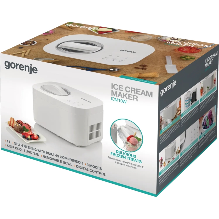 GORENJE ICM10W - Eismaschine 100W/230V weiß