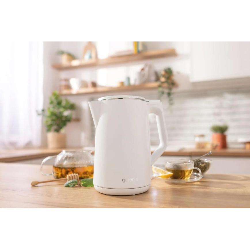 GORENJE K15DWW - Wasserkocher 1,5 l 2200W/230V weiß