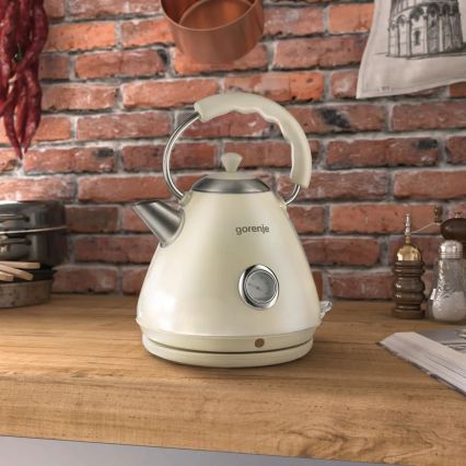 GORENJE K17CLI - Schnellkochender Wasserkocher 1,7 l 2200W/230V beige
