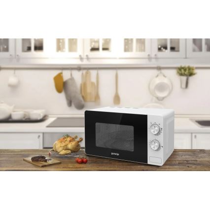 GORENJE MO20E2W - Mikrowelle mit Grill, 800 W/230 V, 20 l, weiß