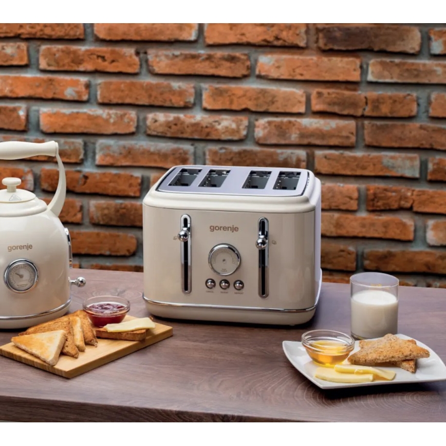 GORENJE T2300CLIN - Toaster mit vier Schlitzen 1150W/230V beige