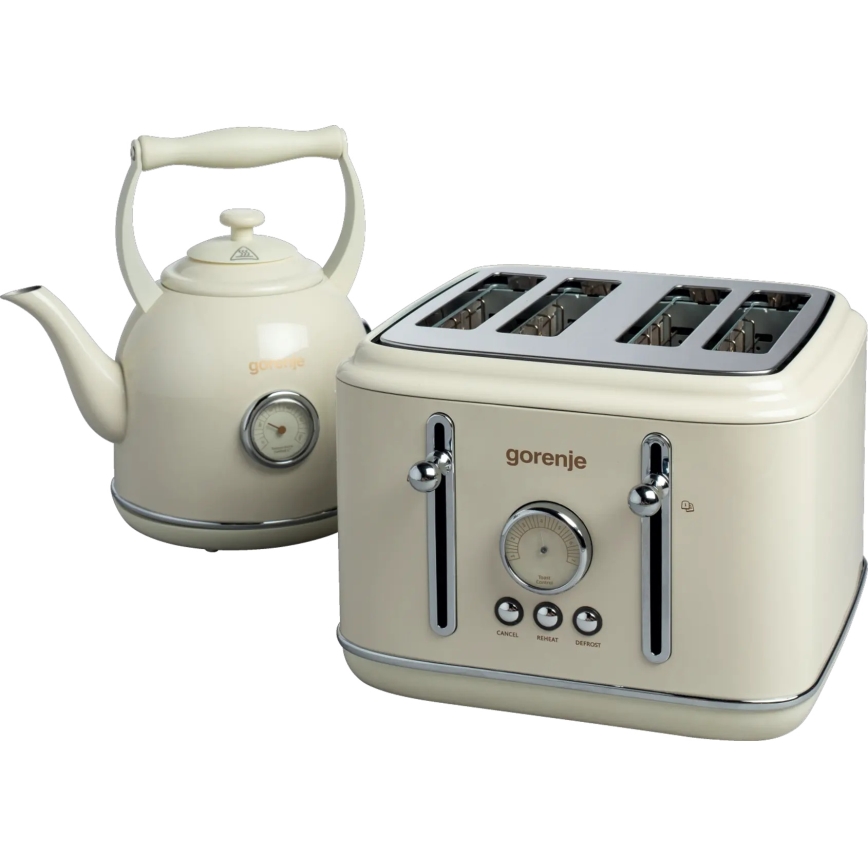 GORENJE T2300CLIN - Toaster mit vier Schlitzen 1150W/230V beige