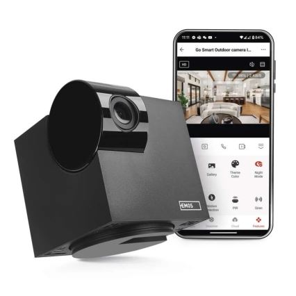 Intelligente drehbare Innenkamera mit Bewegungssensor GoSmart 5V Wi-Fi Tuya schwarz