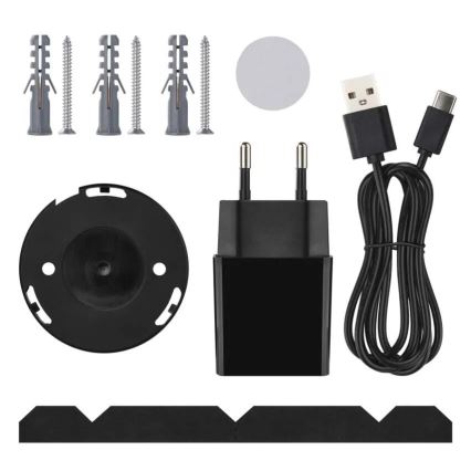 Intelligente drehbare Innenkamera mit Bewegungssensor GoSmart 5V Wi-Fi Tuya schwarz