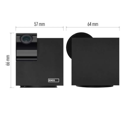Intelligente drehbare Innenkamera mit Bewegungssensor GoSmart 5V Wi-Fi Tuya schwarz