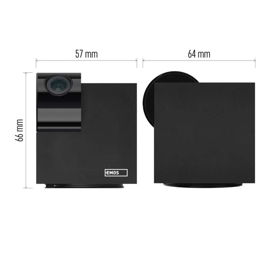 Intelligente drehbare Innenkamera mit Bewegungssensor GoSmart 5V Wi-Fi Tuya schwarz