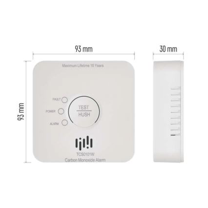 Kohlenmonoxid-Detektor GoSmart 2xAA Wi-Fi Tuya