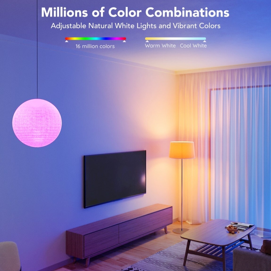 Govee - Dimmbare LED-RGBWW-Glühlampe Smart E27/9W/230V 2700-6500K Wi-Fi
