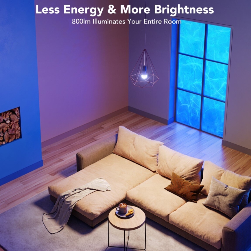 Govee - Dimmbare LED-RGBWW-Glühlampe Smart E27/9W/230V 2700-6500K Wi-Fi