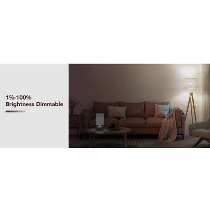 Govee - Dimmbare LED-RGBWW-Glühlampe Smart E27/9W/230V 2700-6500K Wi-Fi