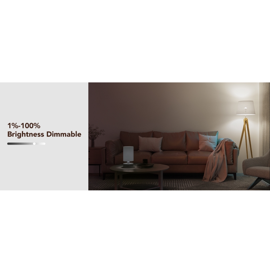 Govee - Dimmbare LED-RGBWW-Glühlampe Smart E27/9W/230V 2700-6500K Wi-Fi