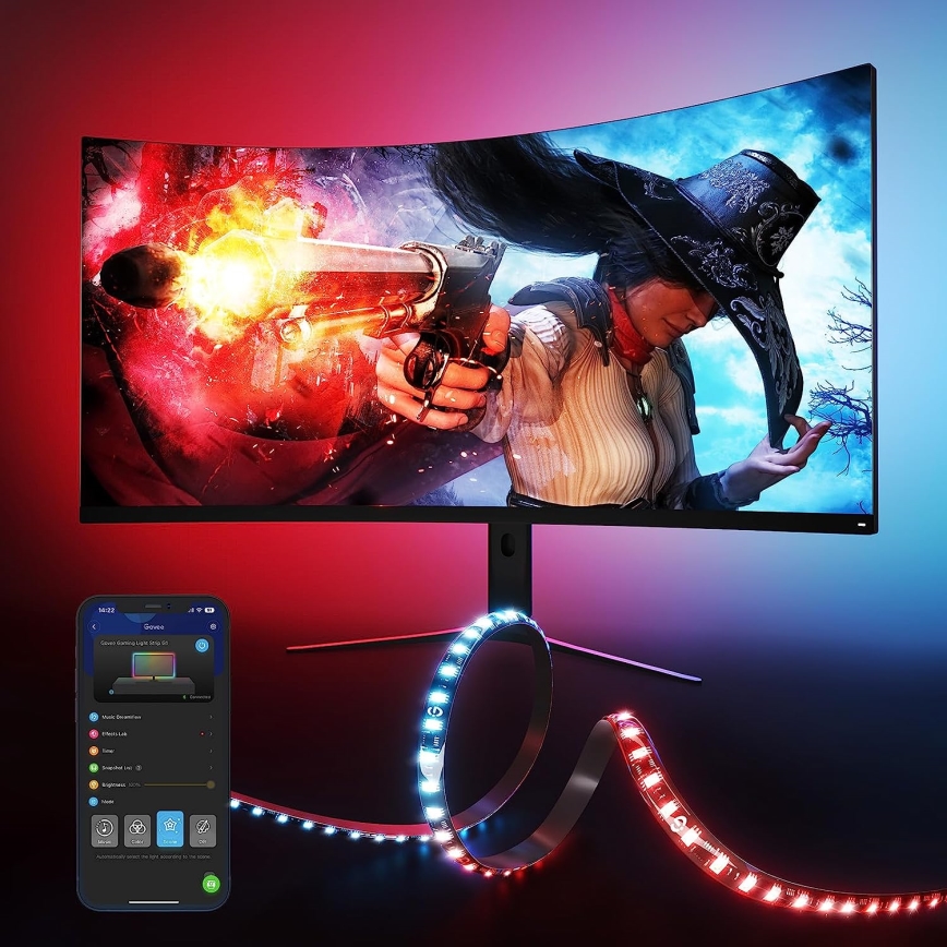 Govee - Dreamview G1 Smart LED RGBIC Monitorbeleuchtung 27-34 Wi-Fi
