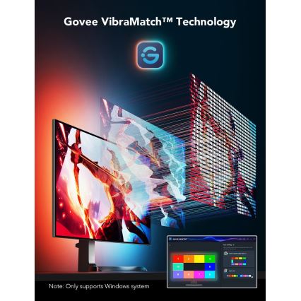 Govee - Dreamview G1 Smart LED RGBIC Monitorbeleuchtung 27-34 Wi-Fi