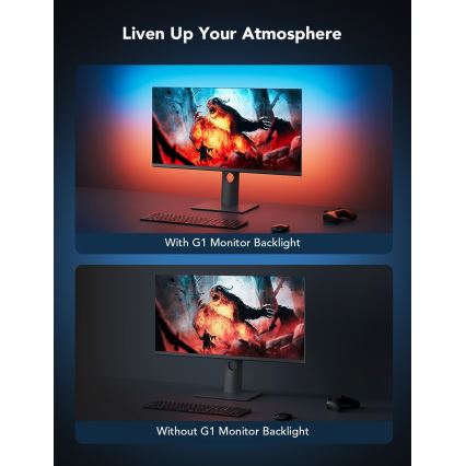 Govee - Dreamview G1 Smart LED RGBIC Monitorbeleuchtung 27-34 Wi-Fi