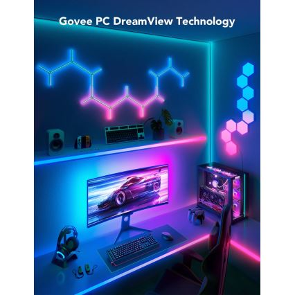 Govee - Dreamview G1 Smart LED RGBIC Monitorbeleuchtung 27-34 Wi-Fi