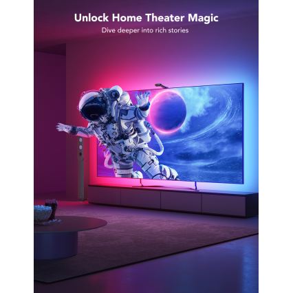 Govee - DreamView T2 DUAL TV 75-85 SMART LED Hintergrundbeleuchtung RGBIC Wi-Fi + Fernbedienung