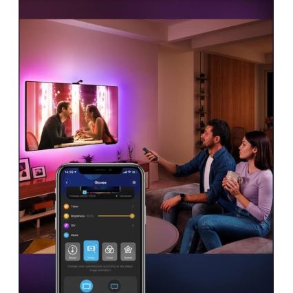 Govee - DreamView TV 55-65 SMART LED-Hintergrundbeleuchtung RGBIC Wi-Fi