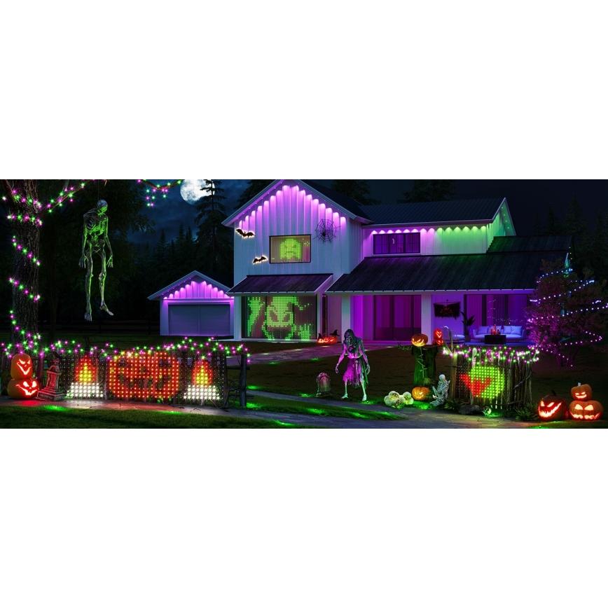 Govee - LED RGBIC Außen-Lichternetz 143x85cm Wi-Fi Matter IP65