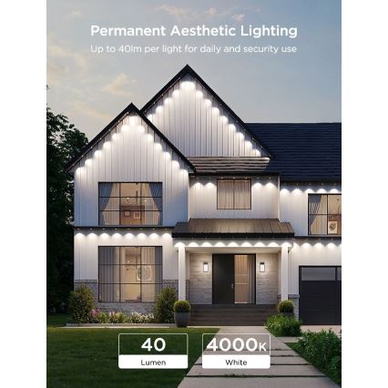 Govee - LED RGBIC-Lichterkette mit Downlights, 30 m, Wi-Fi, Matter, IP67