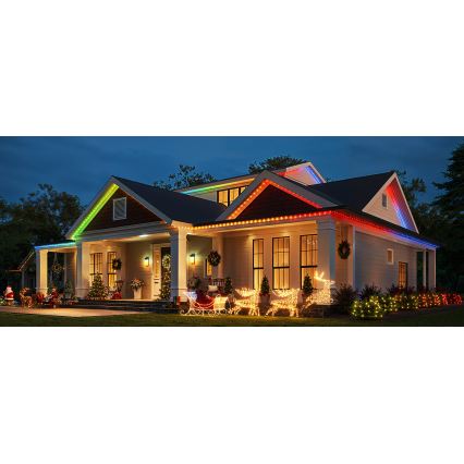 Govee - LED RGBICW Weihnachts-Lichterkette für den Außenbereich 2700-6500K 20m Wi-Fi Matter IP65