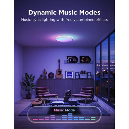 Govee - LED RGBICWW dimmbare Deckenleuchte LED/55W/230V Ø 46 cm Matter Wi-Fi