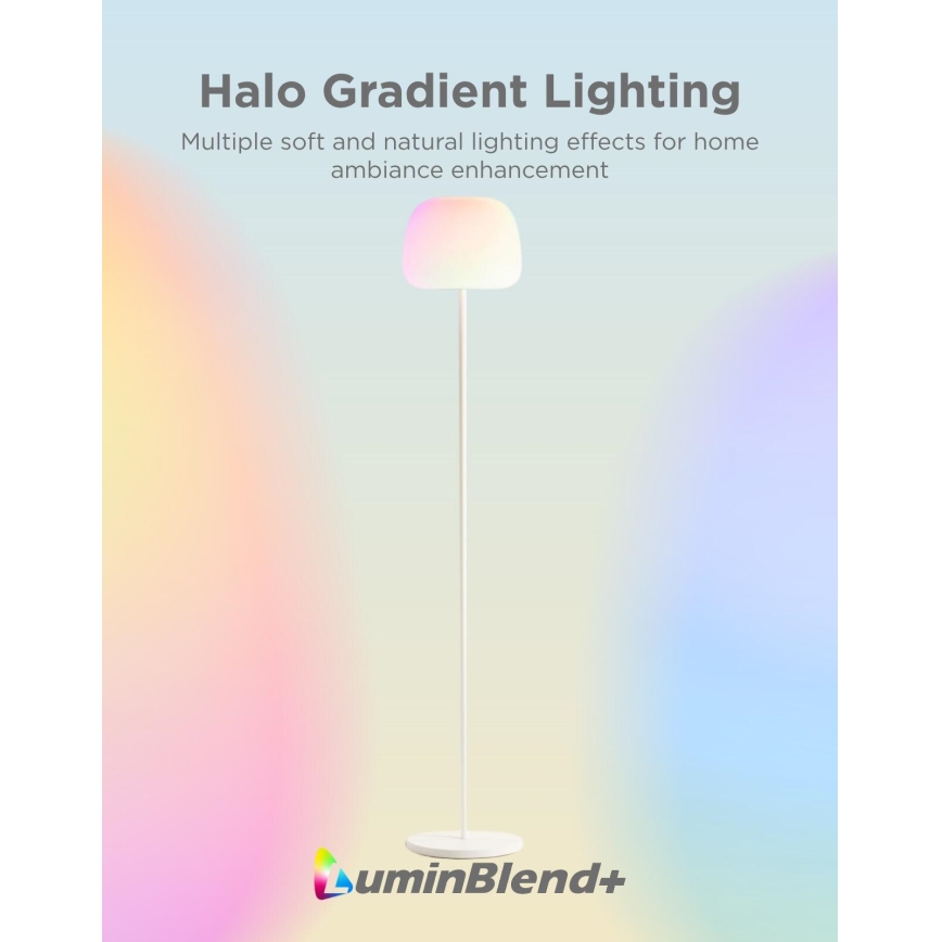 Govee - LED RGBICWW Dimmbare Stehleuchte LANTERN MATTER LED/24W/230V Wi-Fi 160 cm