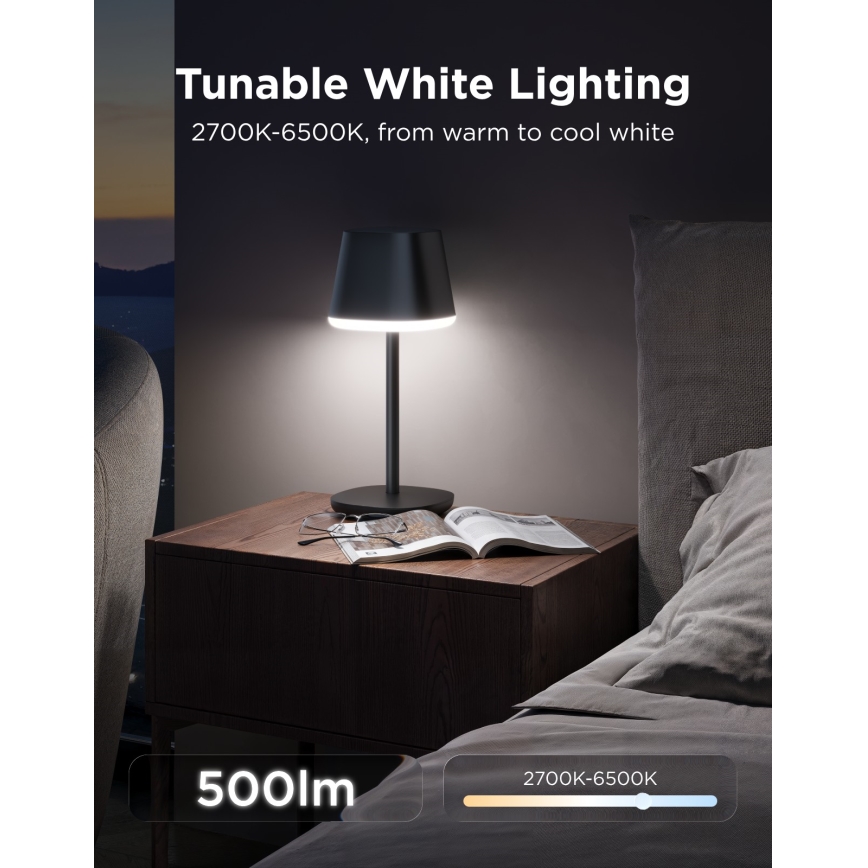 Govee - LED RGBICWW Dimmbare Tischlampe CLASSIC MATTER LED/10W/5V 4800mAh Wi-Fi