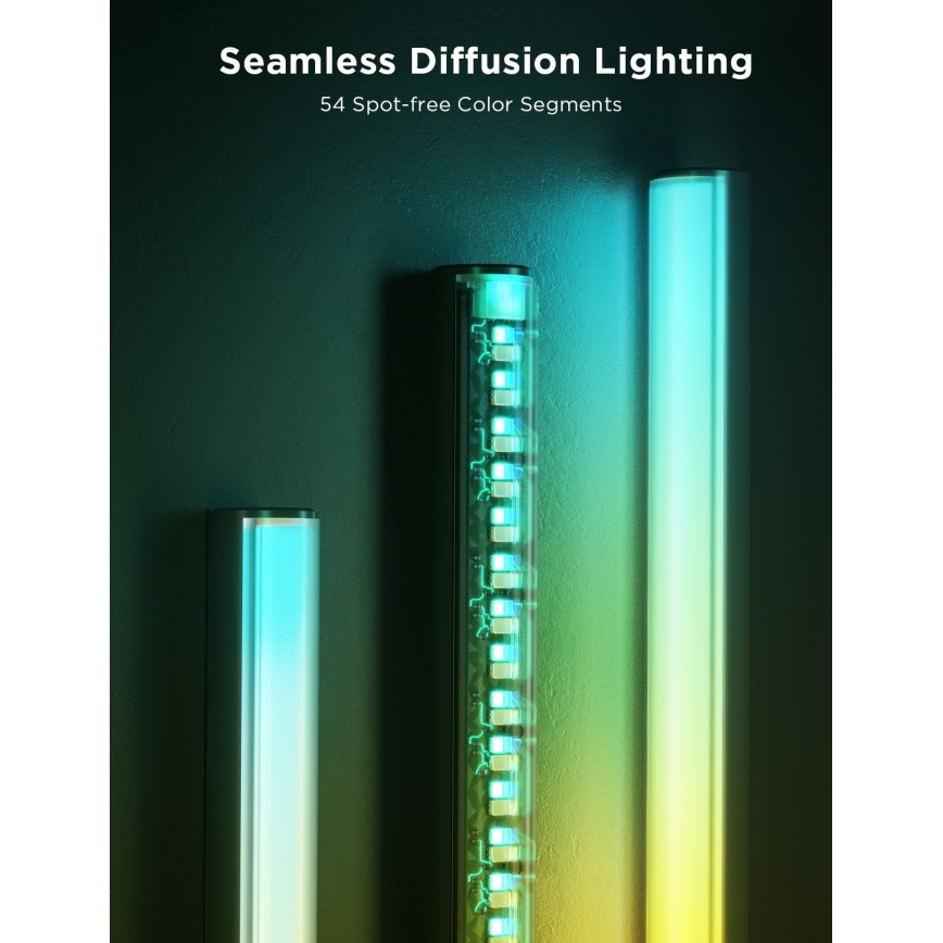 Govee - Dimmbare LED-Stehleuchte mit Lautsprecher Pro RGBICWW 2200-6500K Wi-Fi + Fernbedienung