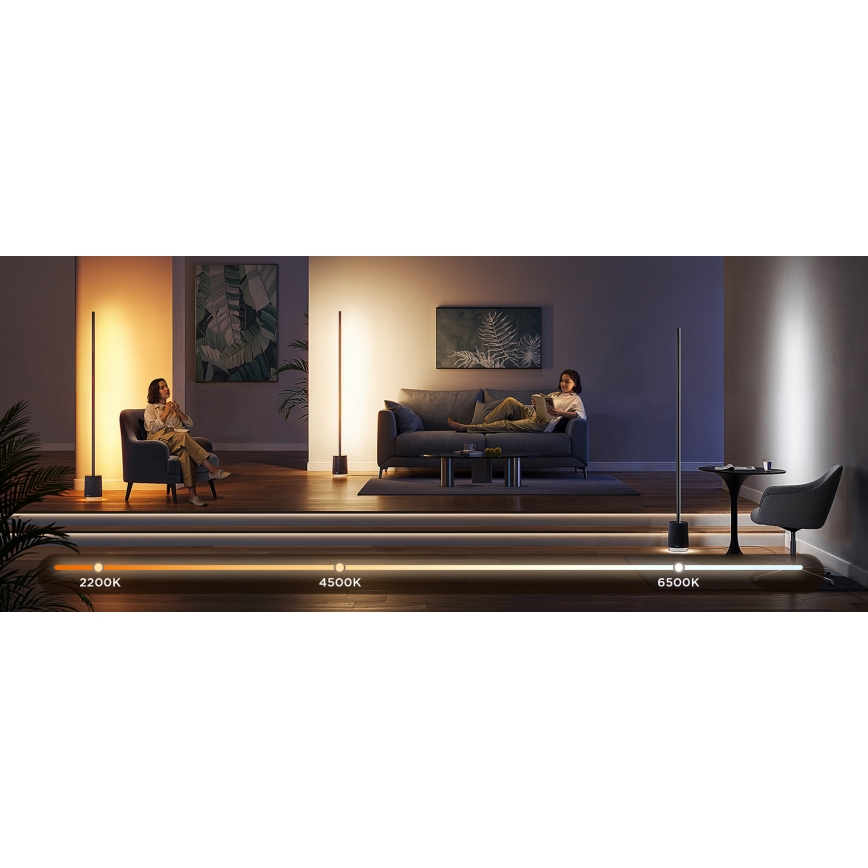 Govee - Dimmbare LED-Stehleuchte mit Lautsprecher Pro RGBICWW 2200-6500K Wi-Fi + Fernbedienung
