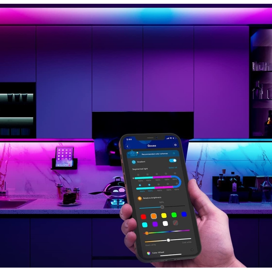 Govee - M1 PRO PREMIUM Smart RGBICW + LED-Verlängerungsstreifen 1m Wi-Fi Matter