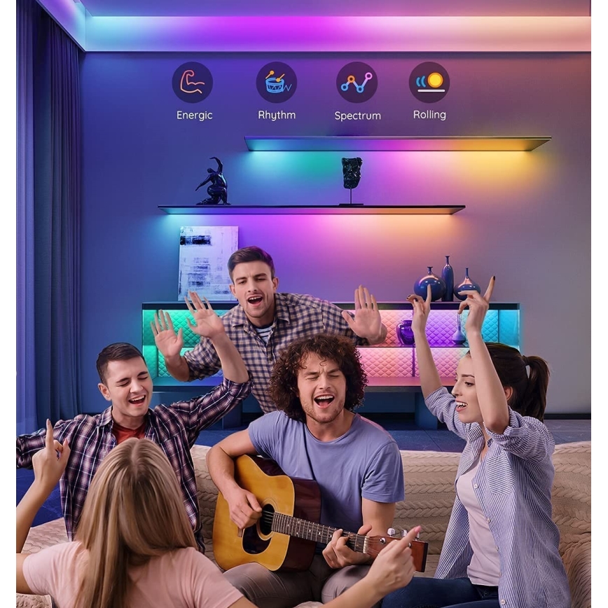 Govee - M1 PRO PREMIUM Smart RGBICW + LED-Verlängerungsstreifen 1m Wi-Fi Matter