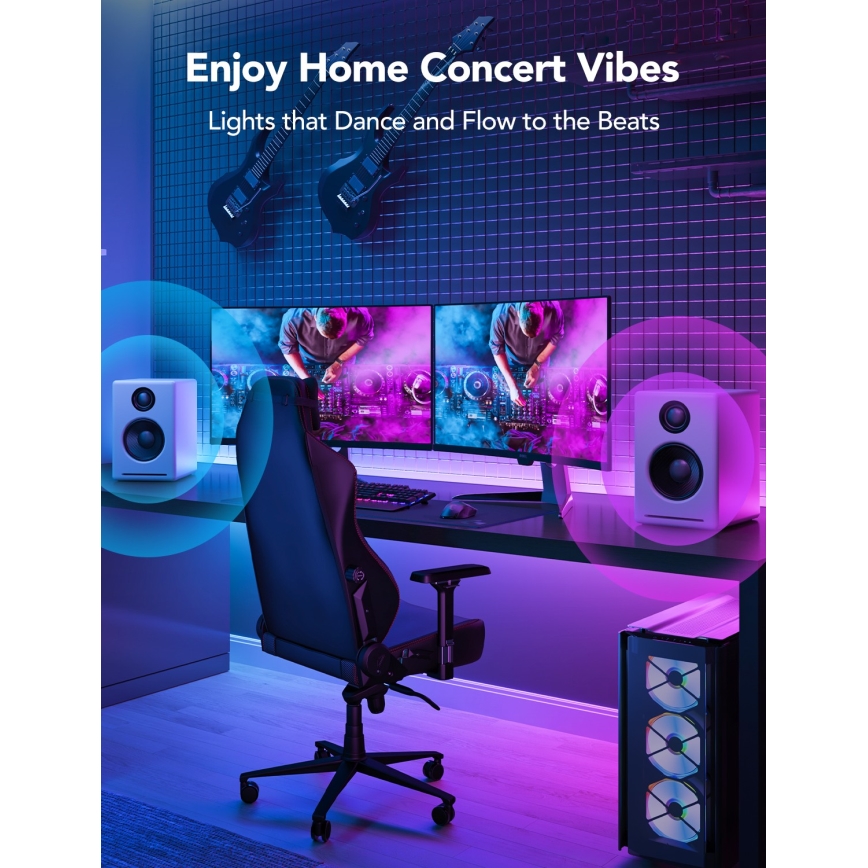 Govee - M1 PRO PREMIUM Smart RGBICW + LED-Verlängerungsstreifen 1m Wi-Fi Matter