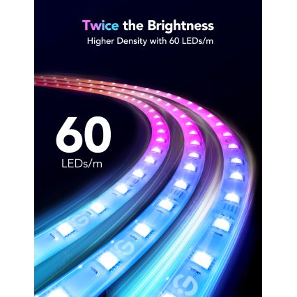Govee - M1 PRO PREMIUM Smart RGBICW + LED-Verlängerungsstreifen 1m Wi-Fi Matter