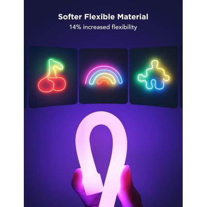 Govee - Neon 2 MATTER biegsamer LED-Streifen 5m RGBIC Wi-Fi IP67